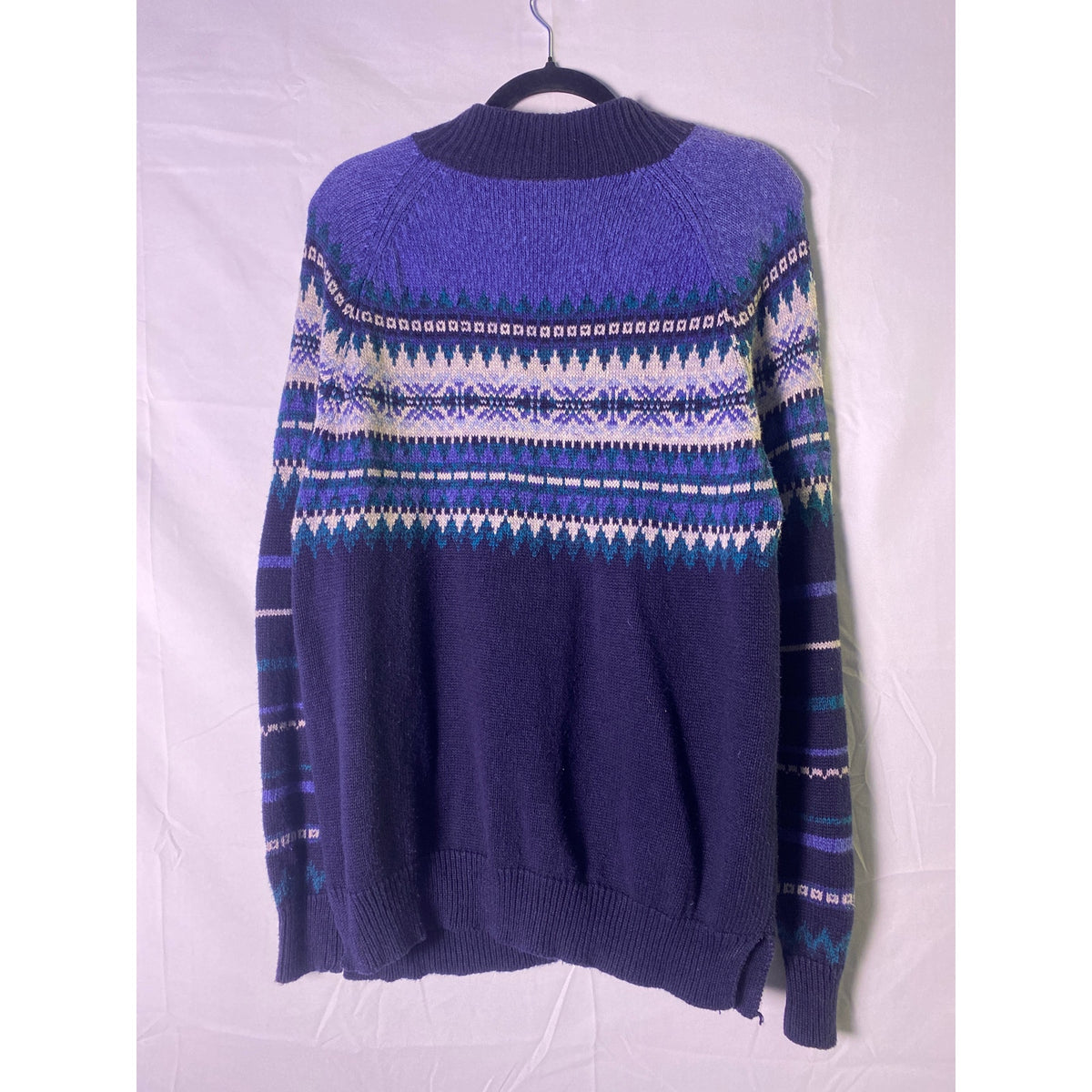 Funky Blue Patterned Sweater