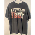 The Walking Dead Black Short-Sleeve Top Beware I Bite Men's Size XL
