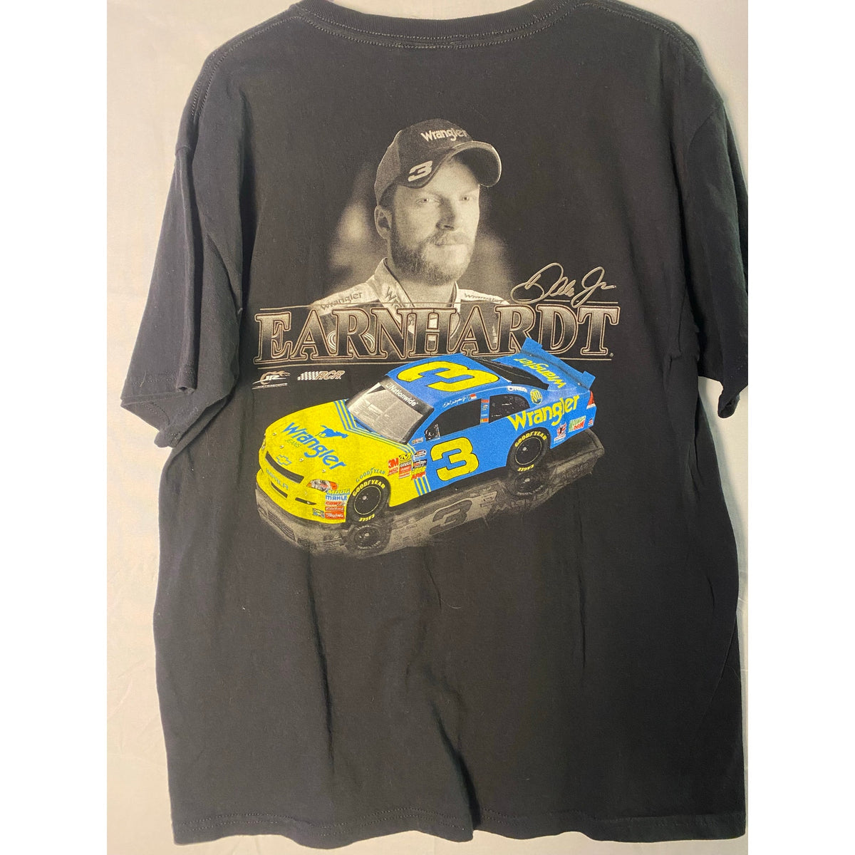 Nascar Dale Earnhardt Jr & Sr 2010 Hall Of Fame Graphic Print  Men's Large