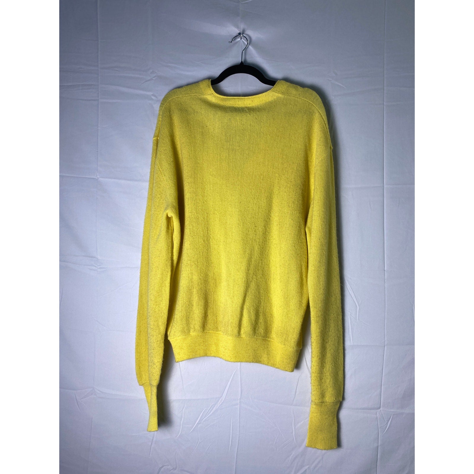 70's Grand Slam Munsingwear Yellow Buttons Cardigan Sweater Women's Size XL