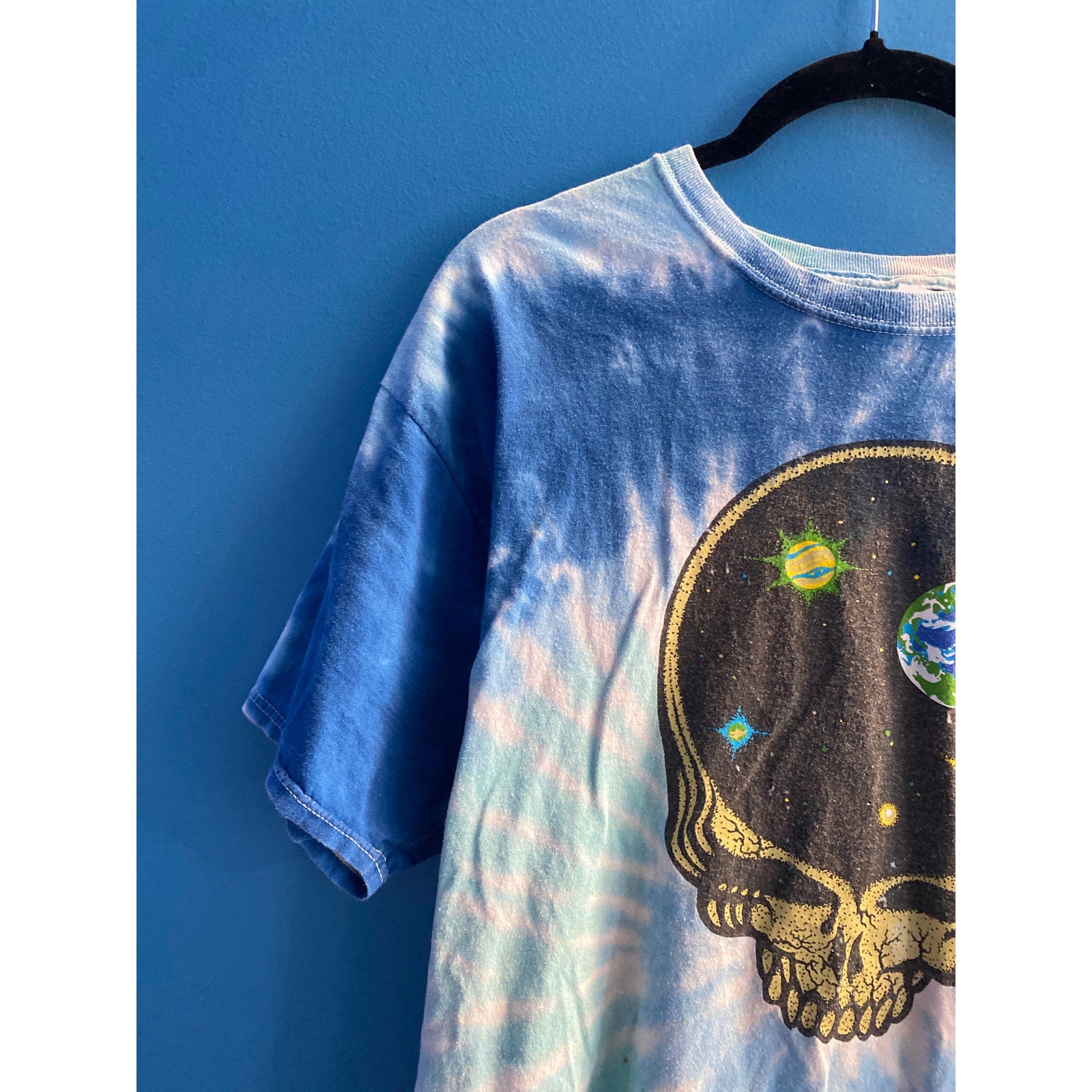 Liquid Blue Vintage 1997 Grateful Dead Space Your Face Tie Dye Shirt Men's Large