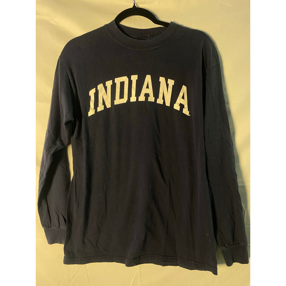 Morgan & Oates Indiana Graphic Print Long Sleeve Shirt Crewneck Mens Size Medium
