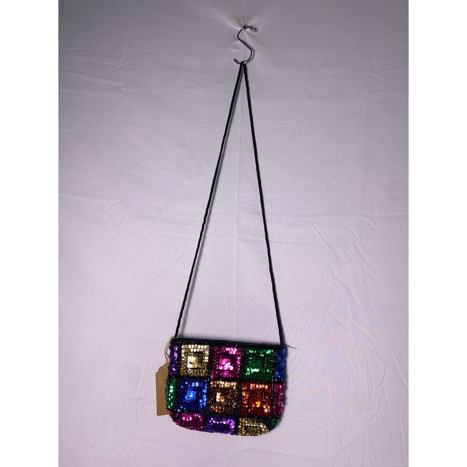 Vintage Multicolor Sequin Beaded Purse