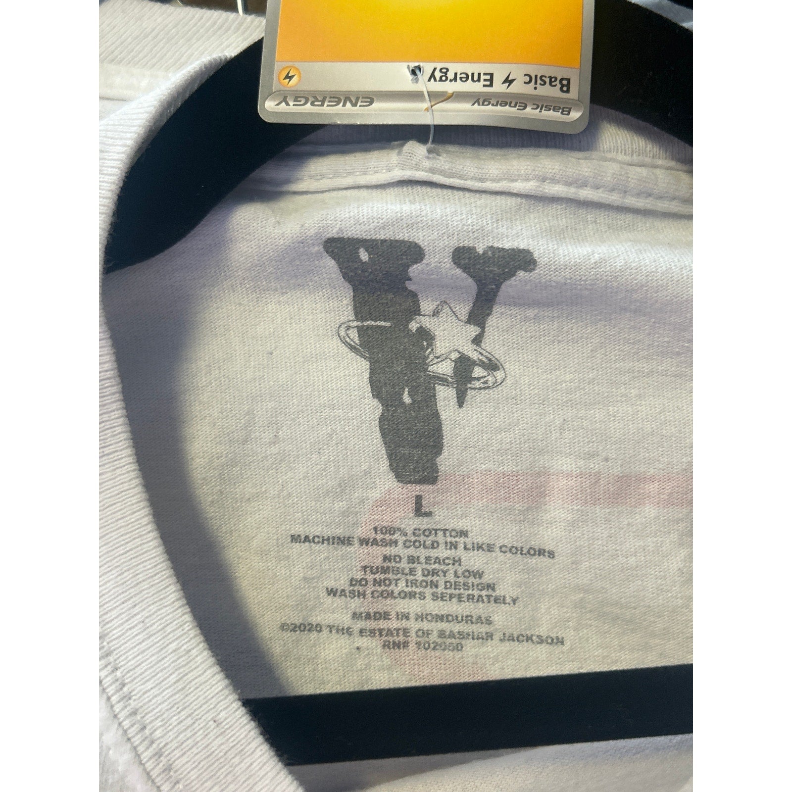VLONE X Pop Smoke Stop Snitching T-Shirt White/Red Men's Size Large