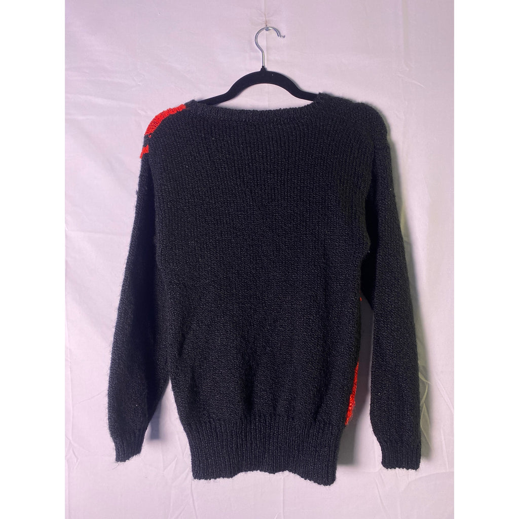 Beldoch Popper Funky Red and Black Vintage Sweater