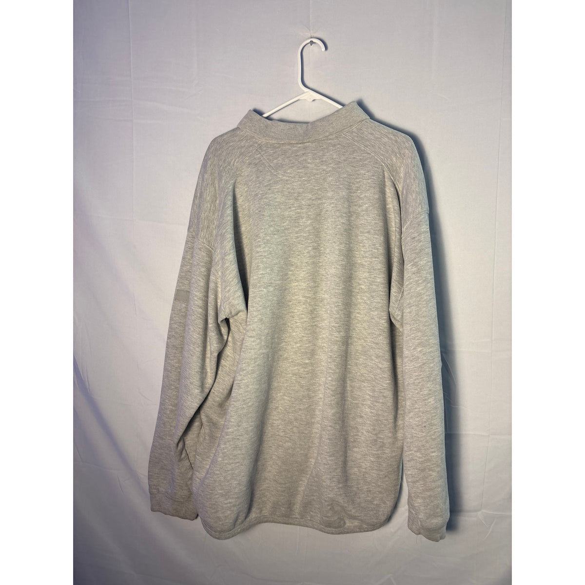 Russel Gray Pullover Long Sleeve Collared Sweatshirt Men's Size 3XL