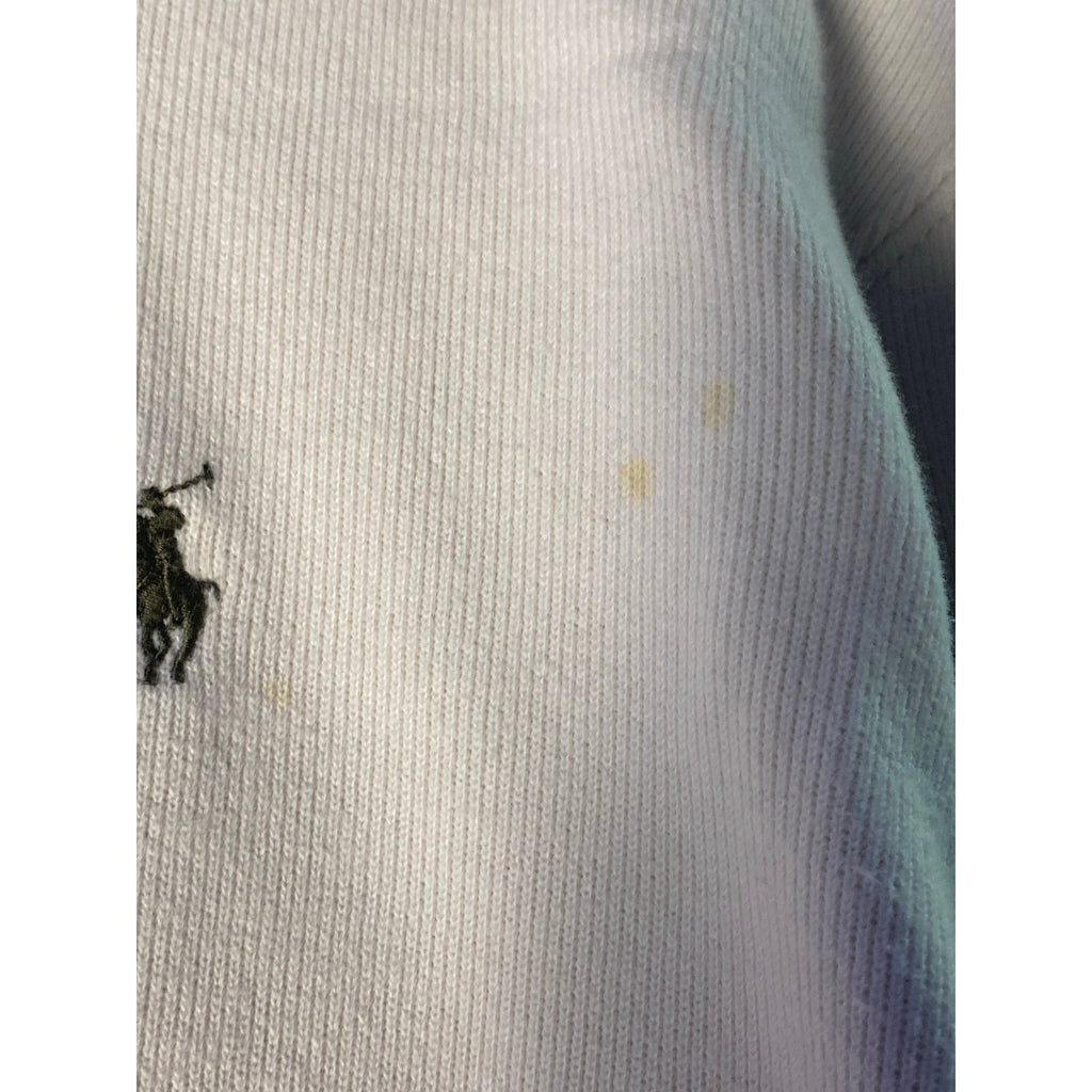 Vintage Polo by Ralph Lauren White Polo Sweater Quarter Zip Pullover Logo 2XL