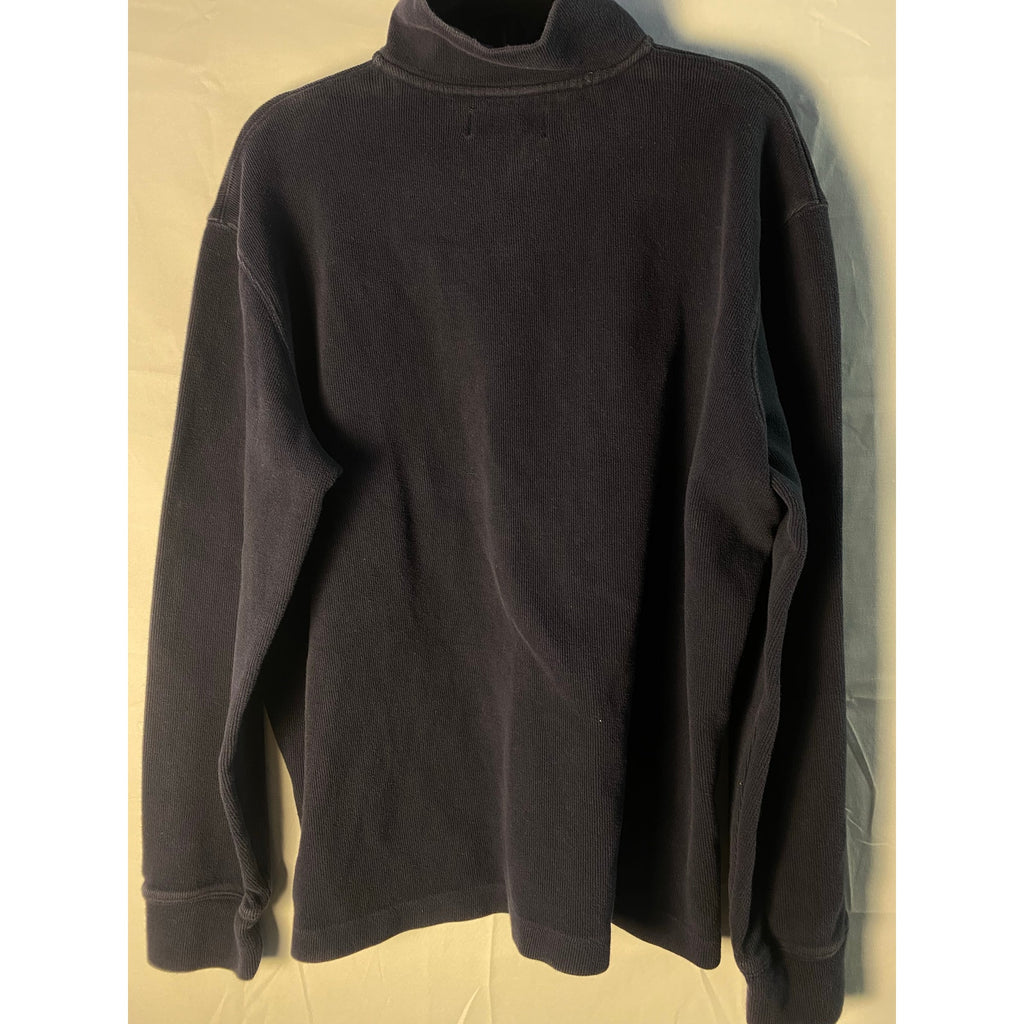 Vintage Polo by Ralph Lauren Blue Polo Sweater Quarter Zip Pullover Size Large