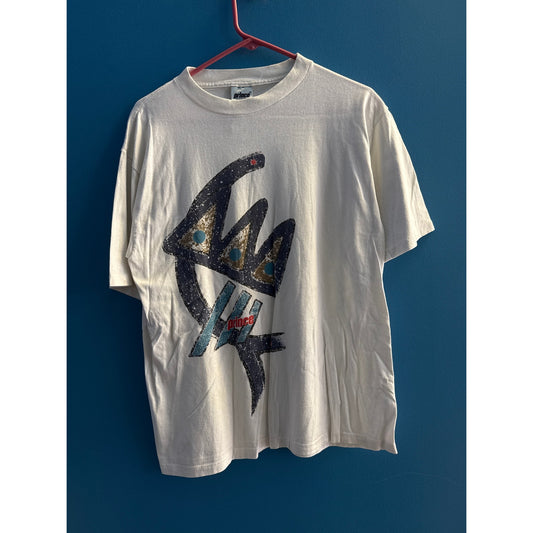 Vintage Prince Sportswear Printed White Shirt Men's Size Medium