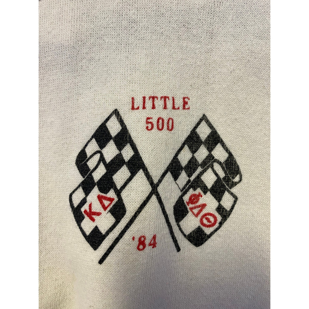 1984 Little 500 Racing White Crewneck Sweatshirt Pullover Men's Size Medium
