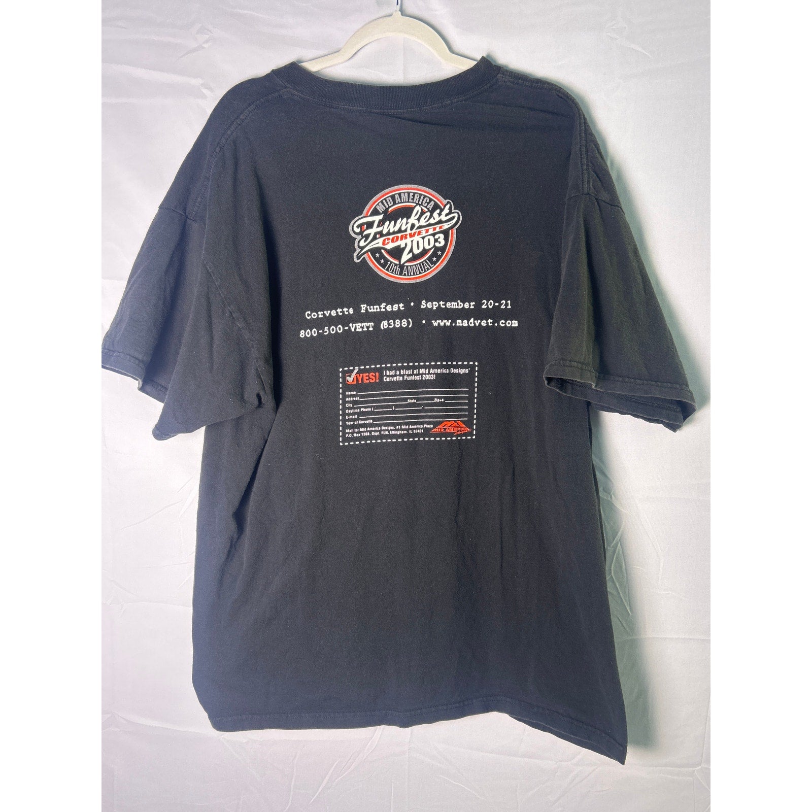 Delta Pro Weight Are you up to the Challenge? FunFest Corvette 2003 Shirt 2XL