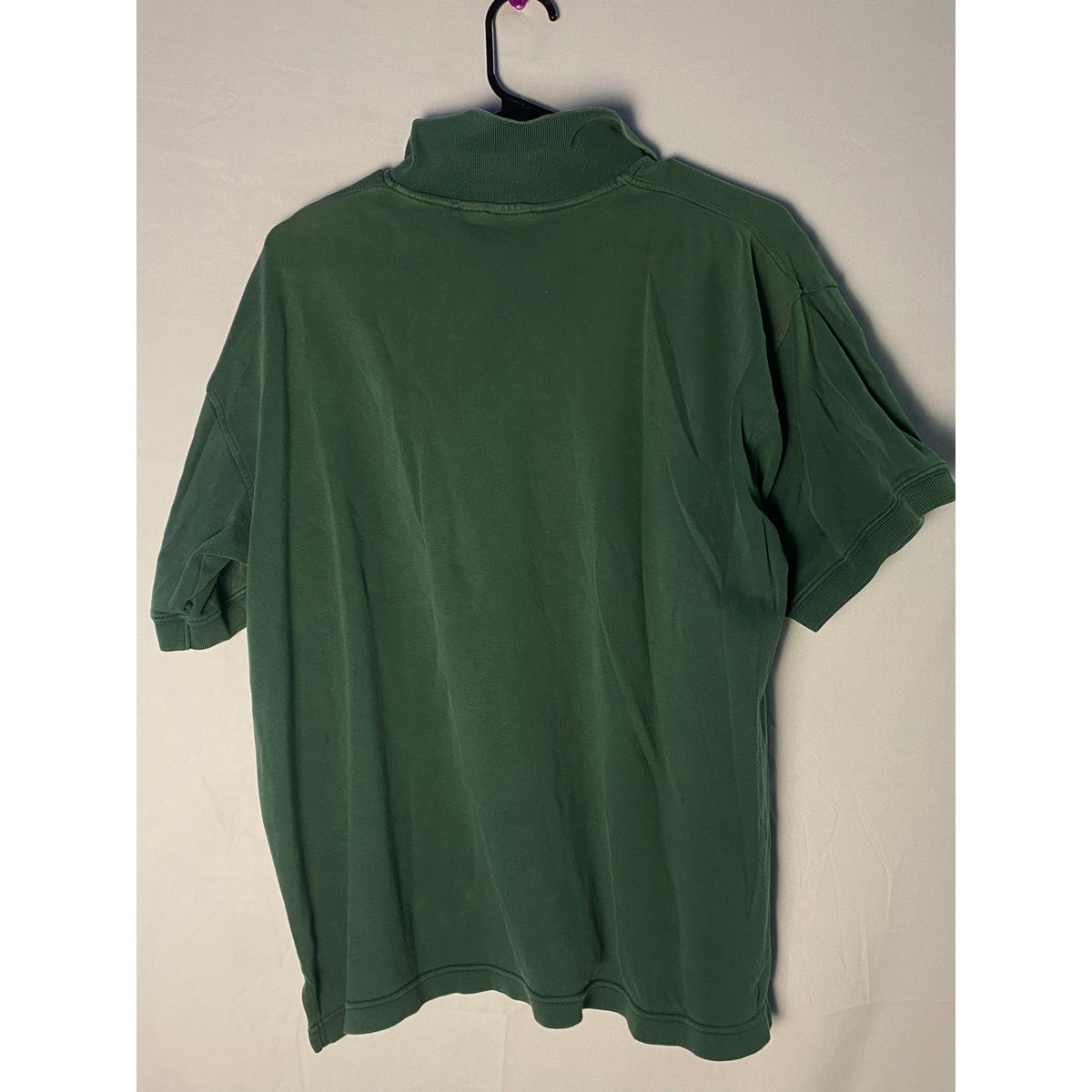 Vintage Warner Bros Embroidered Taz-Mania Green Polo Shirt Short Sleeve Large
