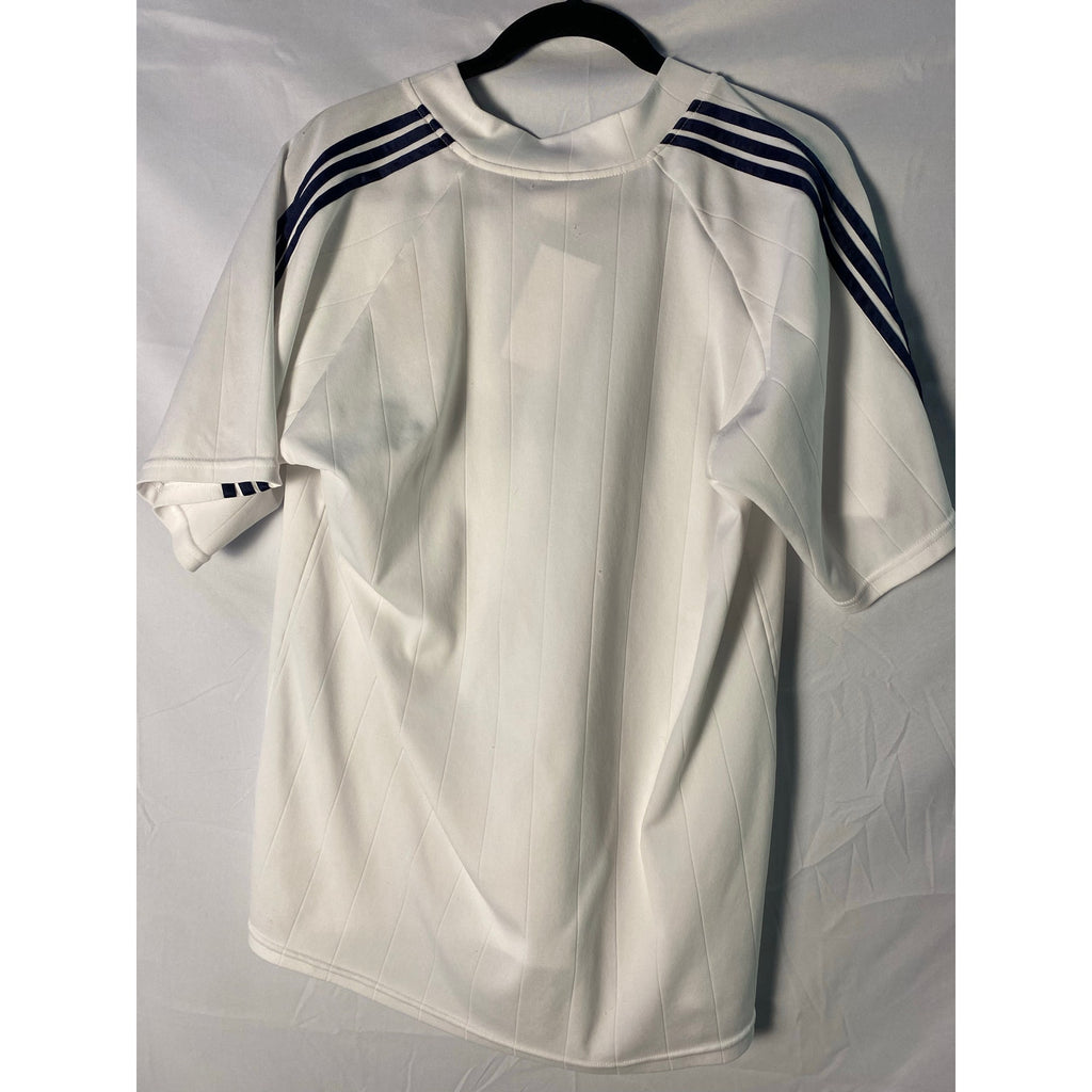 Vintage 90s Filpides Real Madrid Away Jersey SIEMENS Rubber Embroidered Logo Large