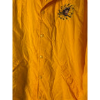 Vintage Birdie Yellow Elise Cow Embroidered Button Snap Nylon Bomber Jacket Women's Size Large
