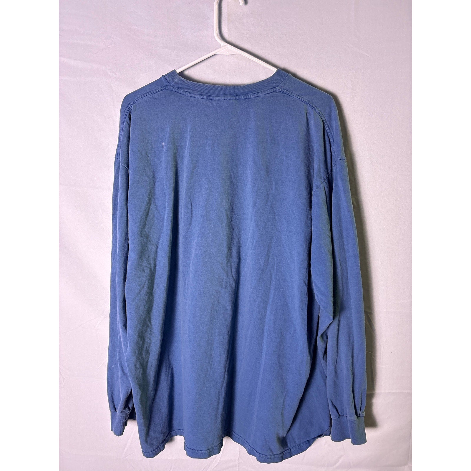 Vintage Nike Established NINETEEN SEVENTY ONE FOOTWEAR &amp; APPAREL Blue Shirt XL