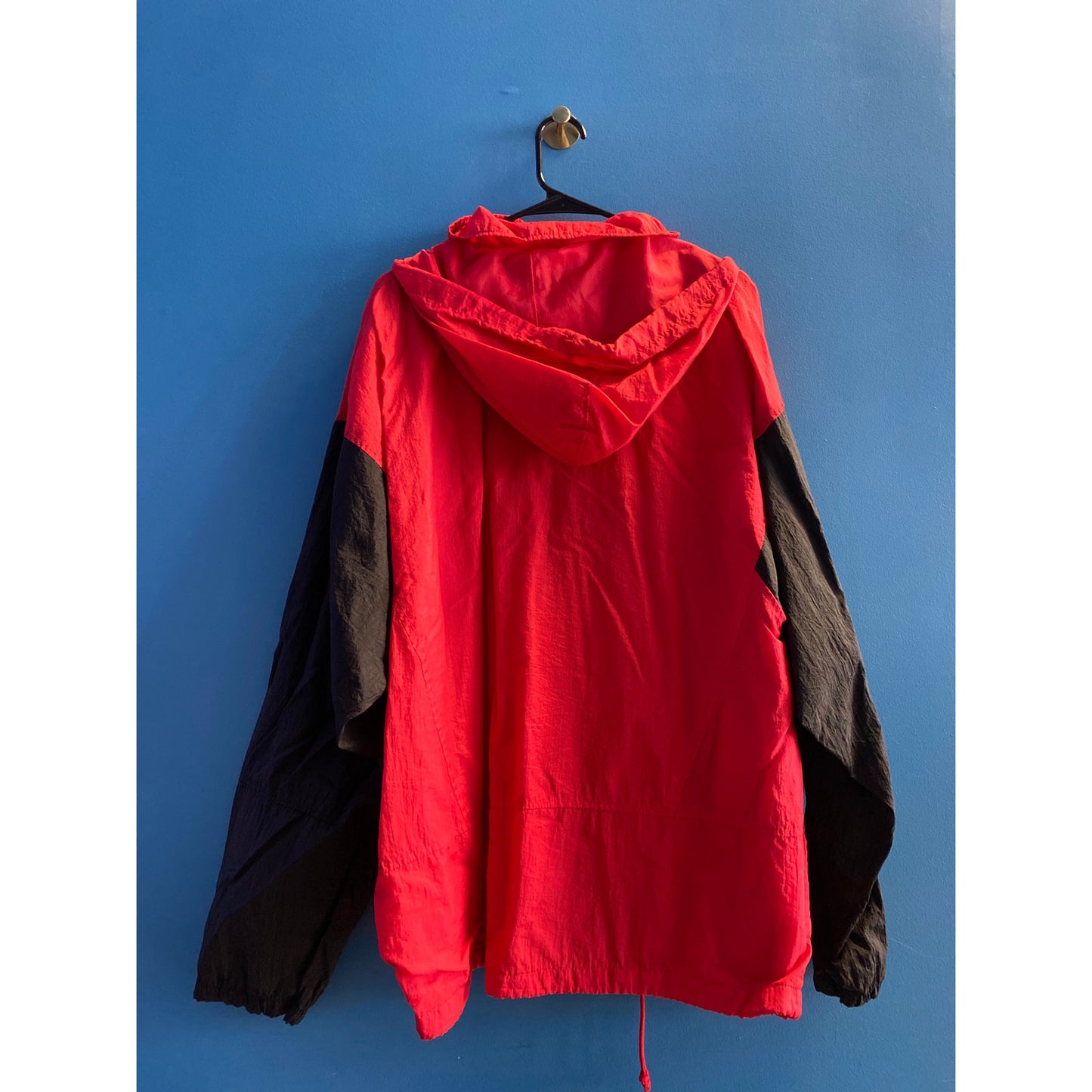 Competitor Red Black Half Zip Up Pullover Hoodie Windbreaker Jacket Men's XL