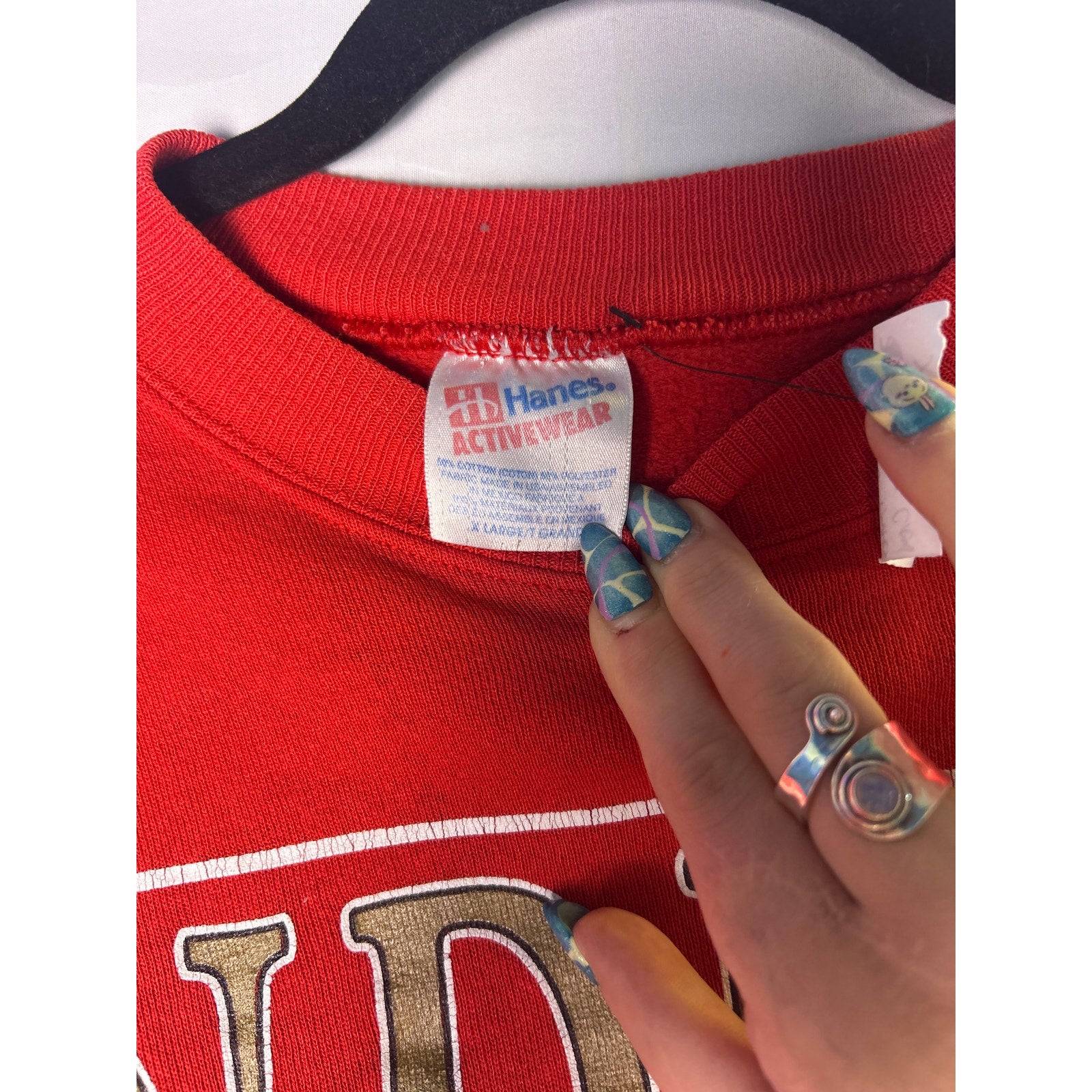 Hanes Indiana University Hoosiers Red Crewneck Sweatshirt Men's Size XL