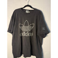 Vintage 90s Adidas Logo Graphic Print Crewneck Black T-shirt Men's Size XL