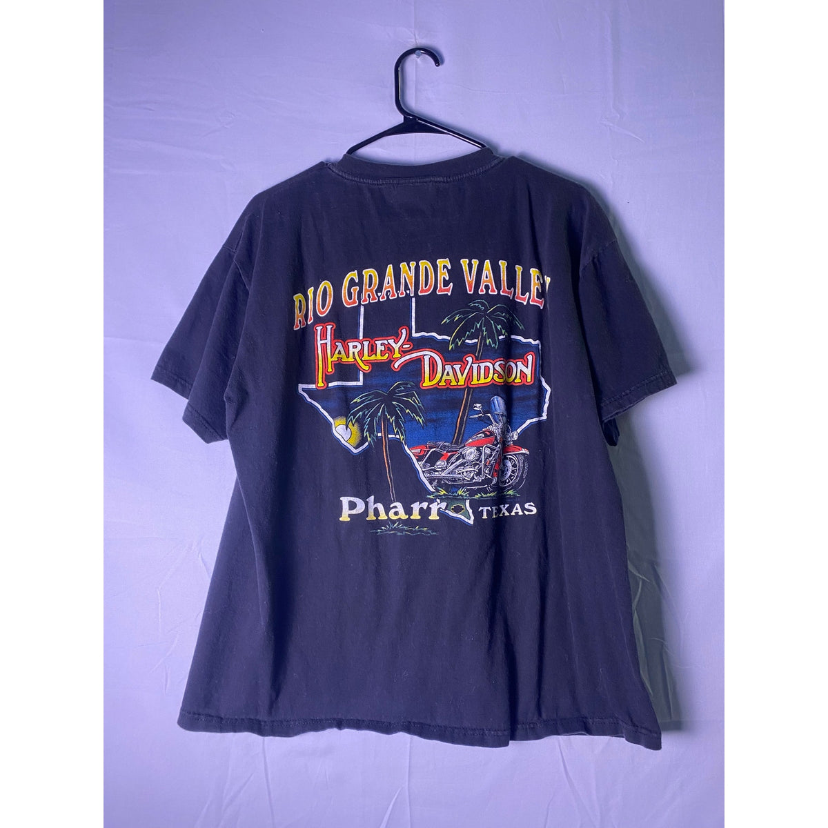 Harley Davidson Genuine Classic Rio Grande Valley Pharr, TX Black Shirt Large