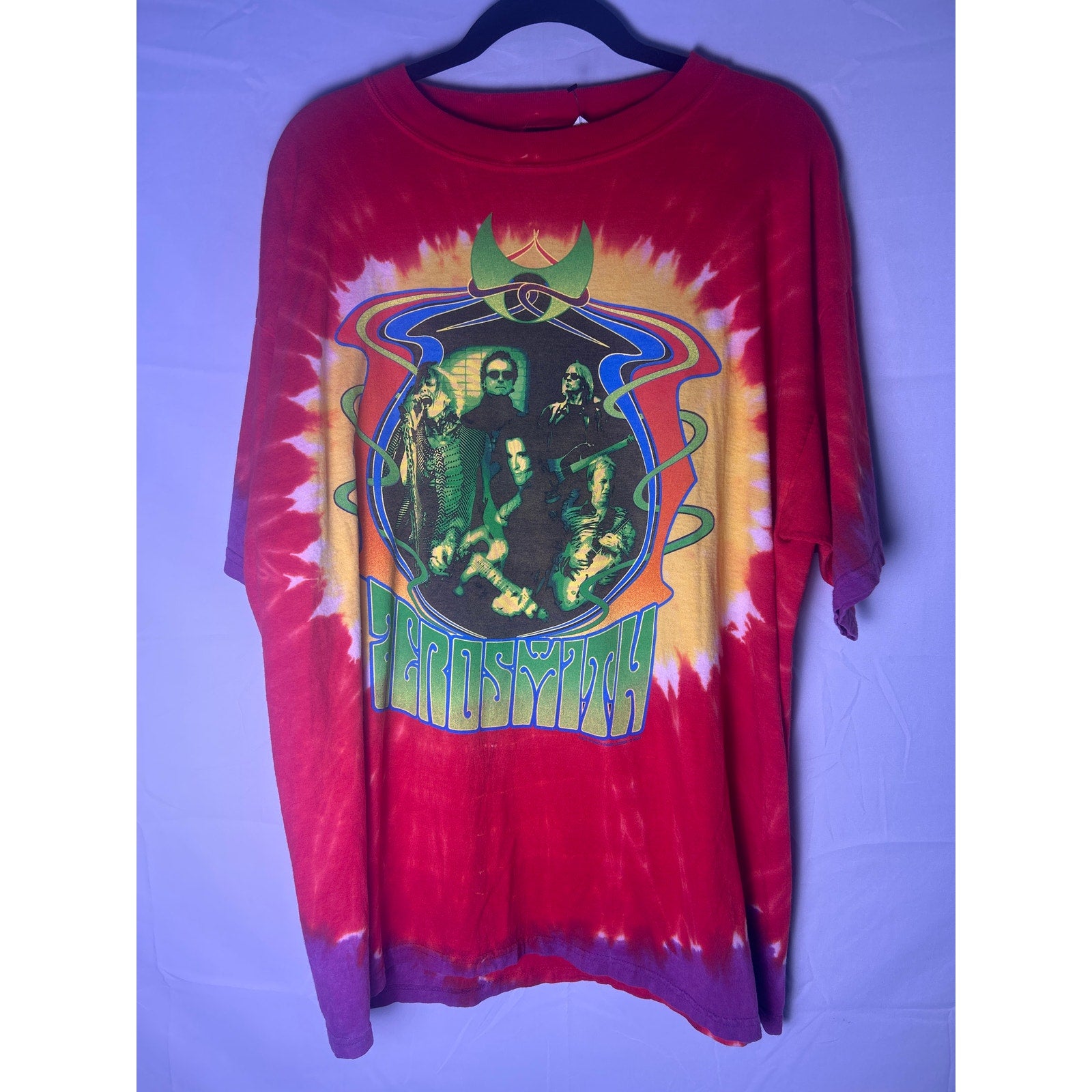 Vintage Giant Aerosmith Girls Of Summer Tie Dye 2002 Tour Shirt Men's Size XL