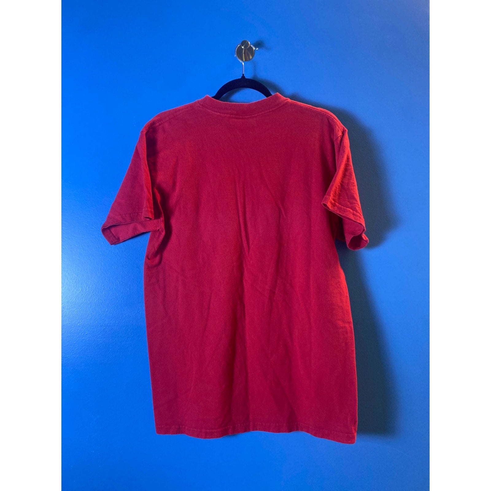 Vintage Red Oak IU Indiana Hoosiers Red Black White Short Sleeve T-shirt Medium