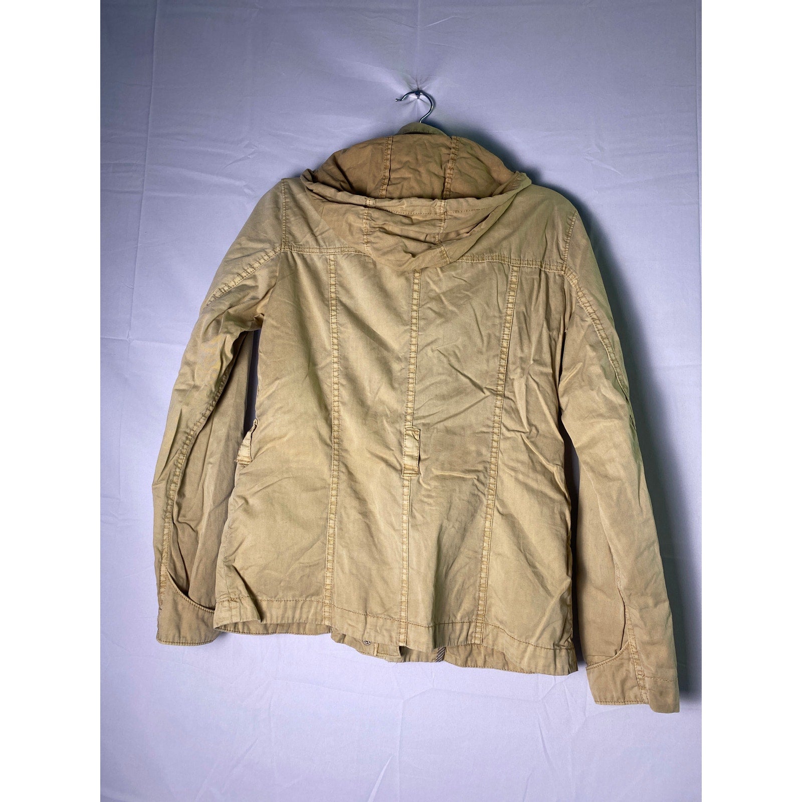 Esprit Khaki Cargo Full Zip Jacket w/ Zip Pockets Women's Size XS/S