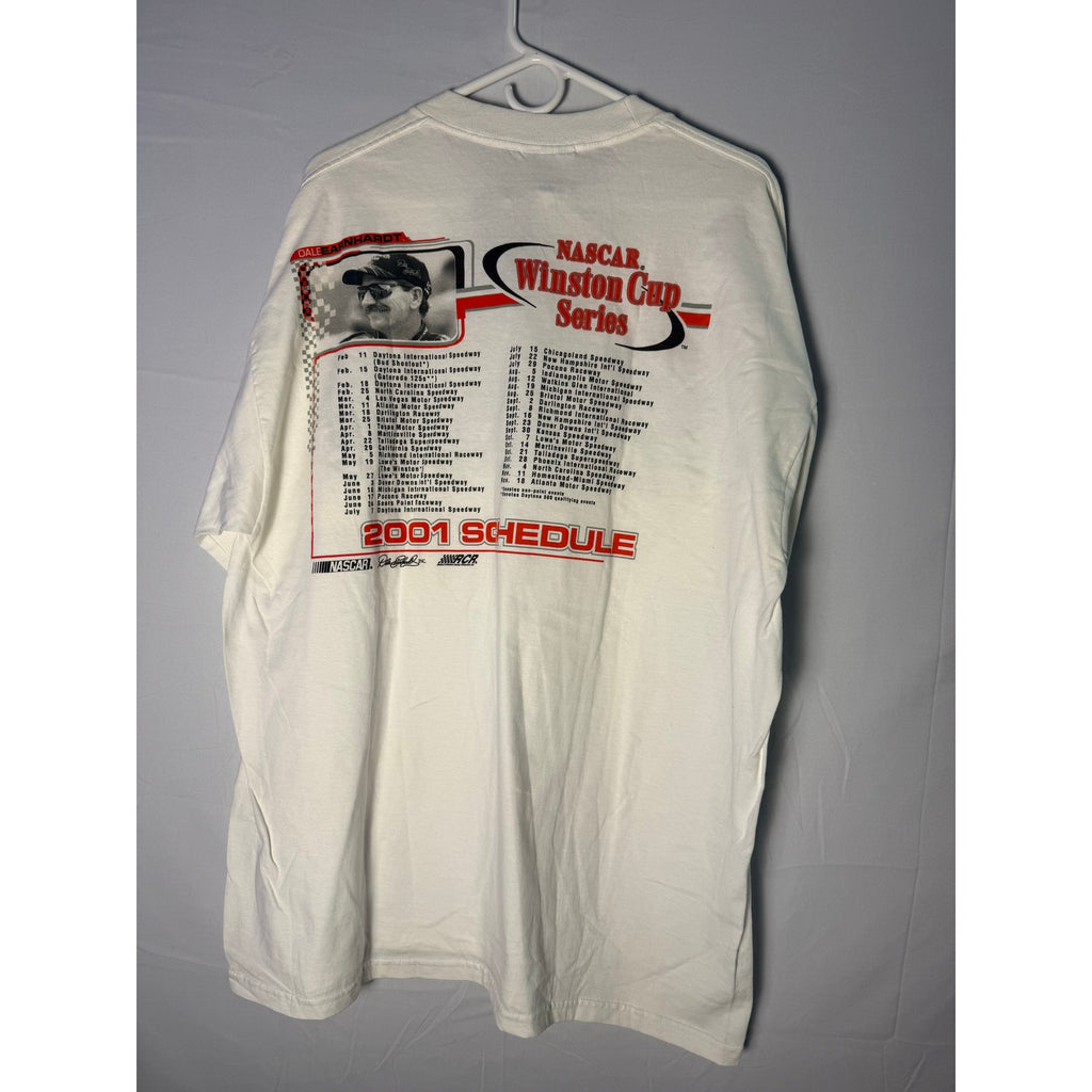 Competitors View Dale Earnhardt NASCAR Winston Cup Series Print White Shirt XL