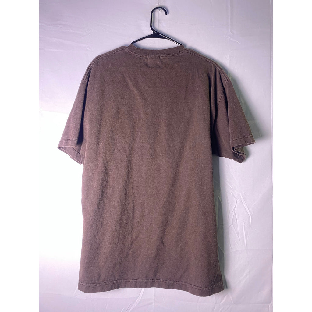 &nbsp;LIVE IN MY OWN LITTLE WORLD.. Brown Tee Shirt Graphic Print Men's Size XL