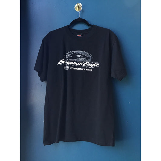 Vintage Y2K Harley Davidson Screamin’ Eagle Performance Parts Black Shirt Large