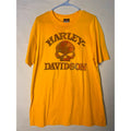 2014 Harley-Davidson Barnett El Paso Texas Graphic Print Yellow Shirt Mens Large