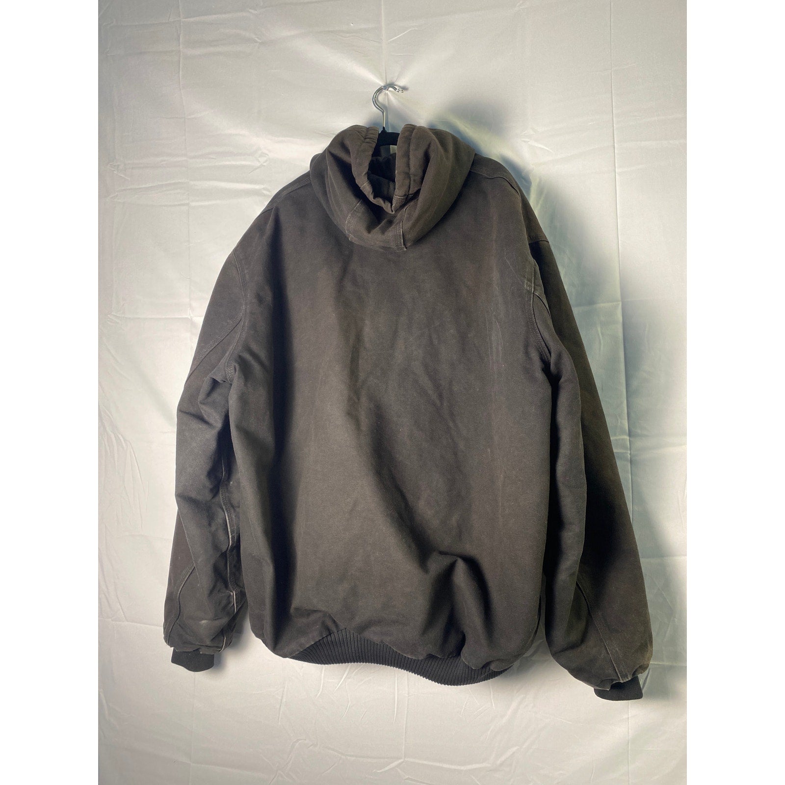 Carhartt Flannel-Lined Full Zip Hoodie Active Jacket J140 Loose Fit Men's 2XLT