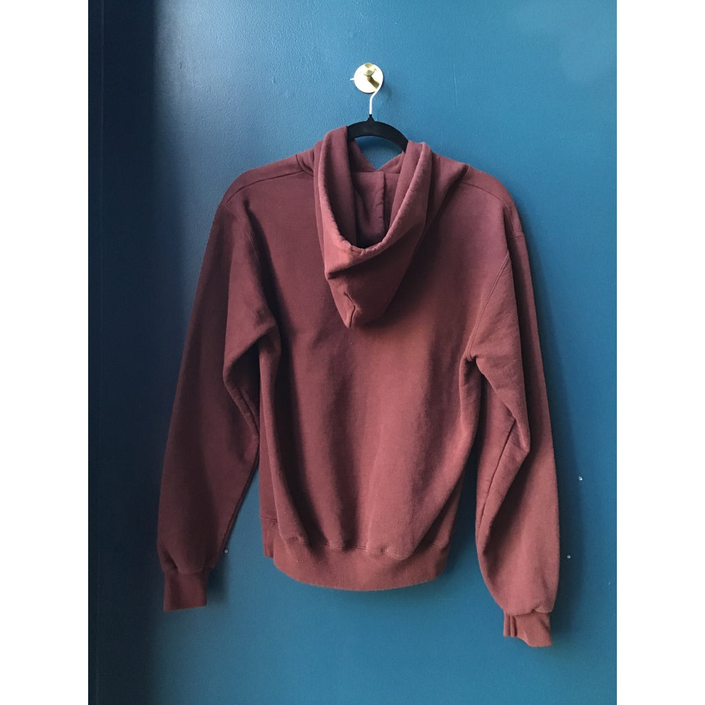 Vintage Hershey's Times Square Choco Brown Hoodie Sweatshirt Pullover Mens Small