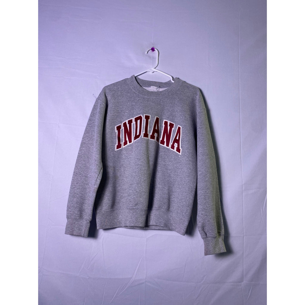 IU Indiana University Arch Gray Crewneck Pullover Sweatshirt Men's Size Large