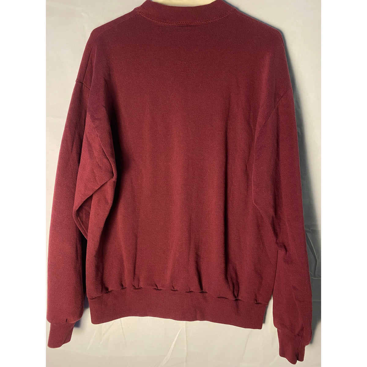 Vintage Jerzees Burgundy Crewneck Sweatshirt Tic-Tac-Toe Heart Women's Large