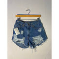 Vintage 90s Levi’s Black Tab Blue Denim Cut Off Distressed Shorts Women's Large