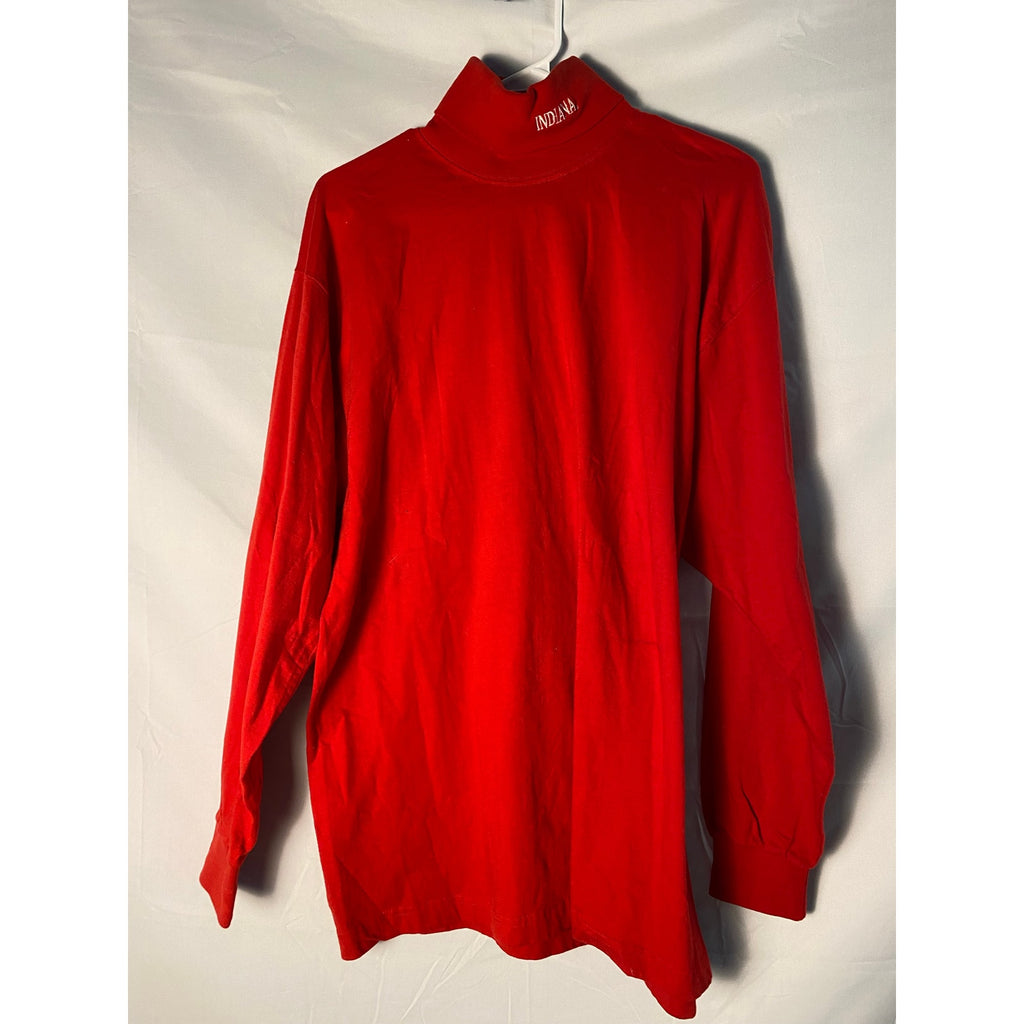 Vintage Red IU Indiana Embroidered Turtleneck