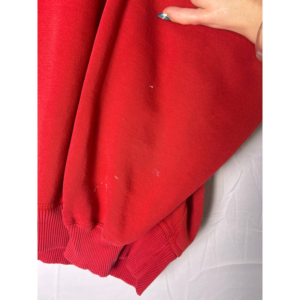 Cable Sportswear INDIANA Embroidered Red Pullover Sweatshirt Women's Size Large