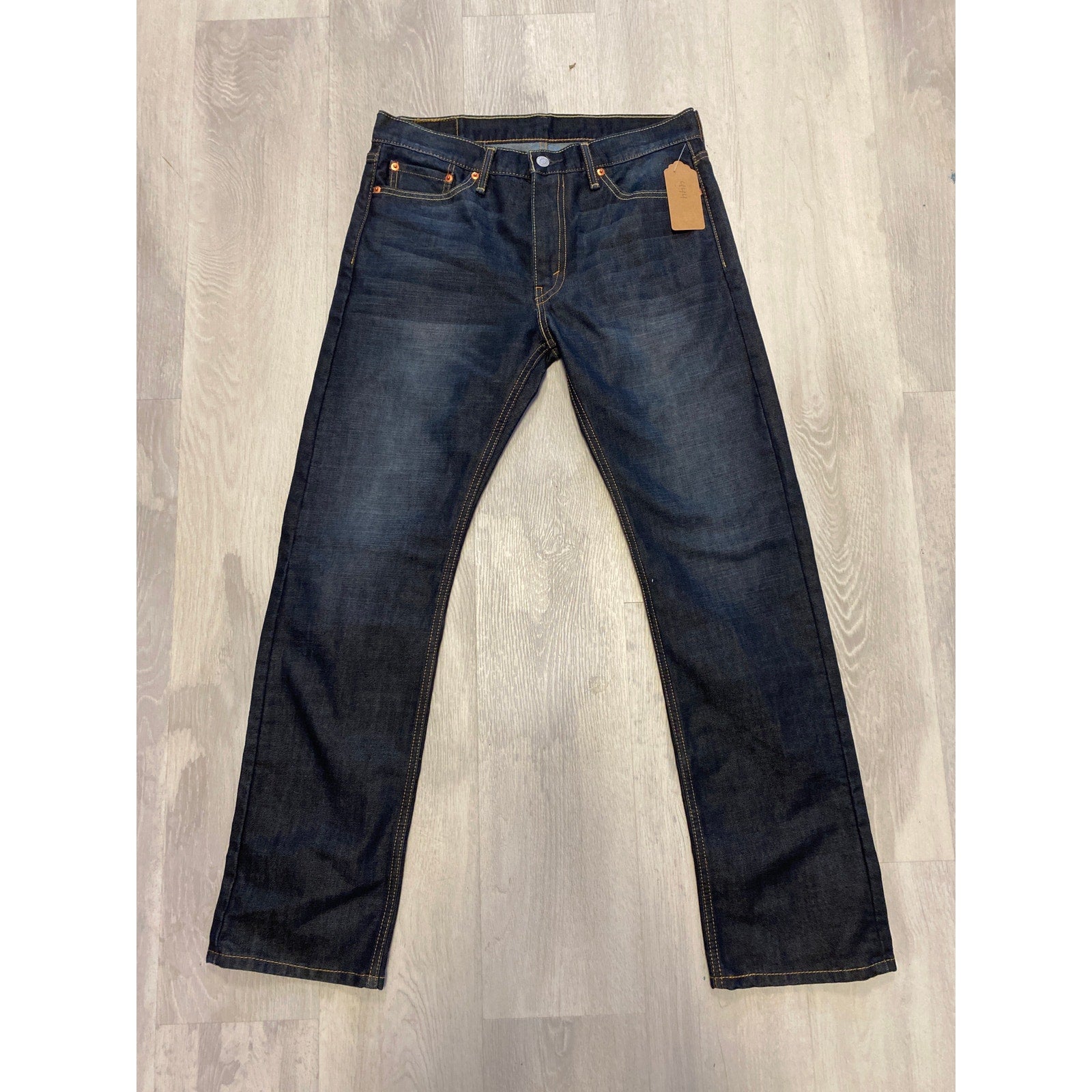 Levi's 513 Dark Wash Straight Leg 5-Pockets Jeans Men's Size 33x32