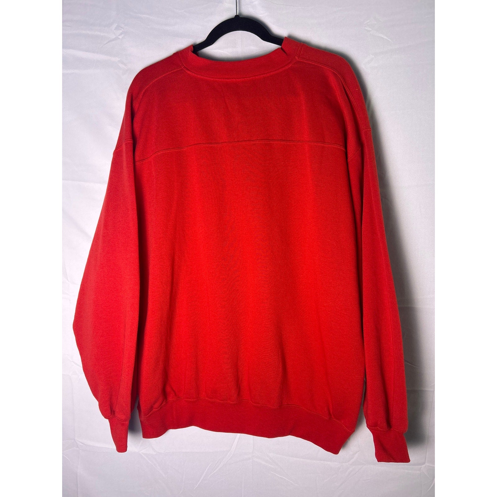 Lee Sport Embroidered INDIANA Hoosiers V-neck Red Pullover Sweatshirt Mens Large