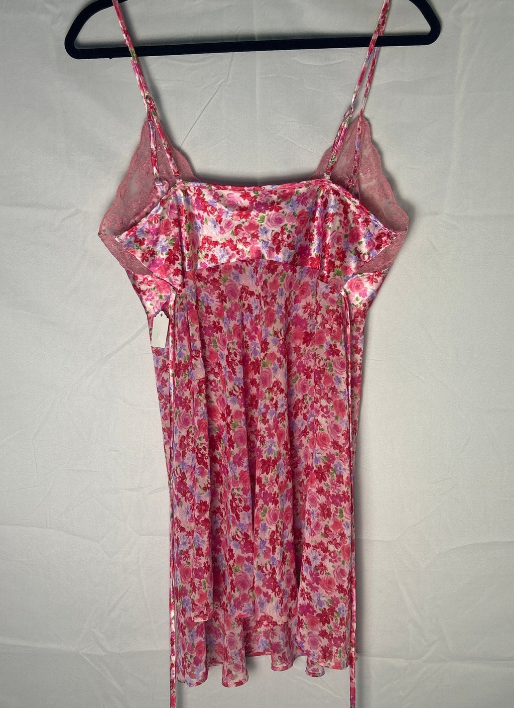 Gilligan & O'Malley Pink Floral Lace V-neck Cami Sleepwear Top Women's Small