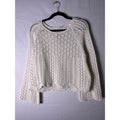 White Open Knit Sweater