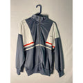 Winston Vintage Full Zip Track Jacket Sports Style Logo Gray Blue Men's Large