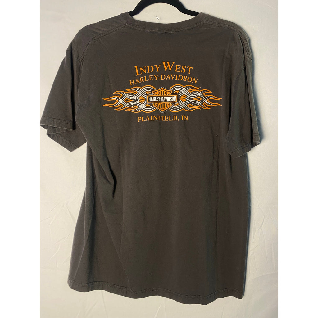 Harley Davidson Indy West Plainfield, Indiana Graphic Shirt Men's Size Medium?