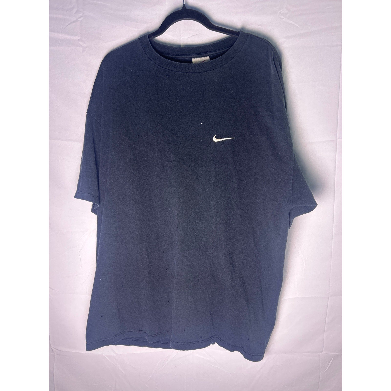 Vintage 90s Nike Logo Print Black T-shirt Men's Size XL