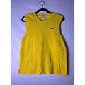 Vintage Nike Yellow Crewneck Tank Top Logo Swoosh Embroidered Men's Large
