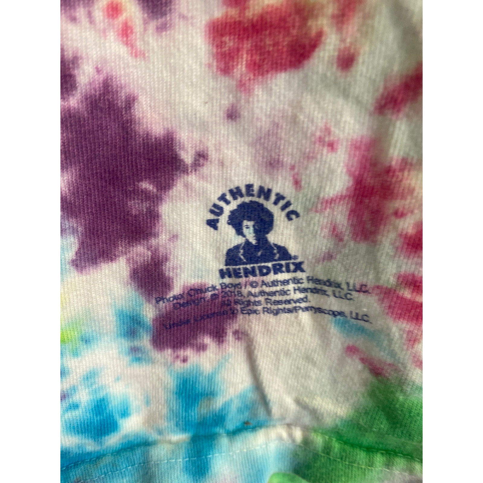 Liquid Blue Authentic Hendrix Multicolor Tie Dye T-shirt Men's Size XL