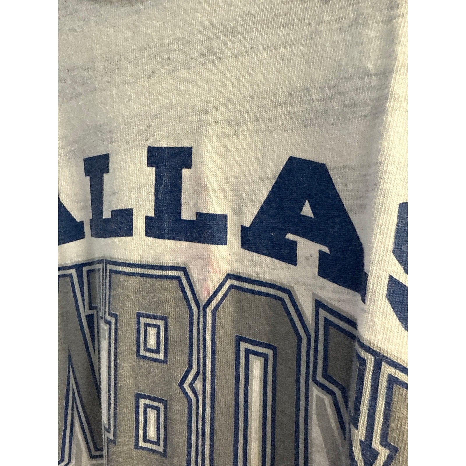Vintage 90s Logo 7 Dallas Cowboys USA Gray Striped T-Shirt Men's Size XXL?