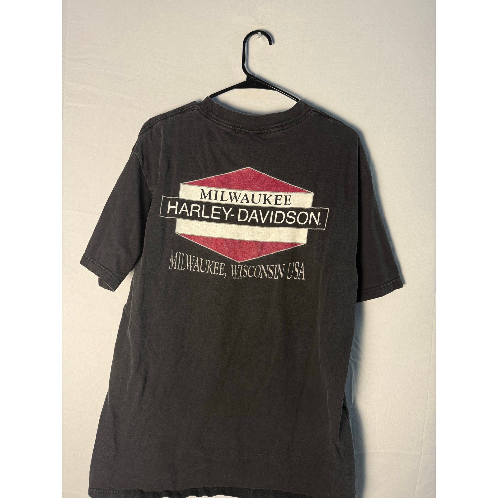 95th Harley Davidson Milwaukee, WI 1903-1998 Print Black Shirt Men's Size XL