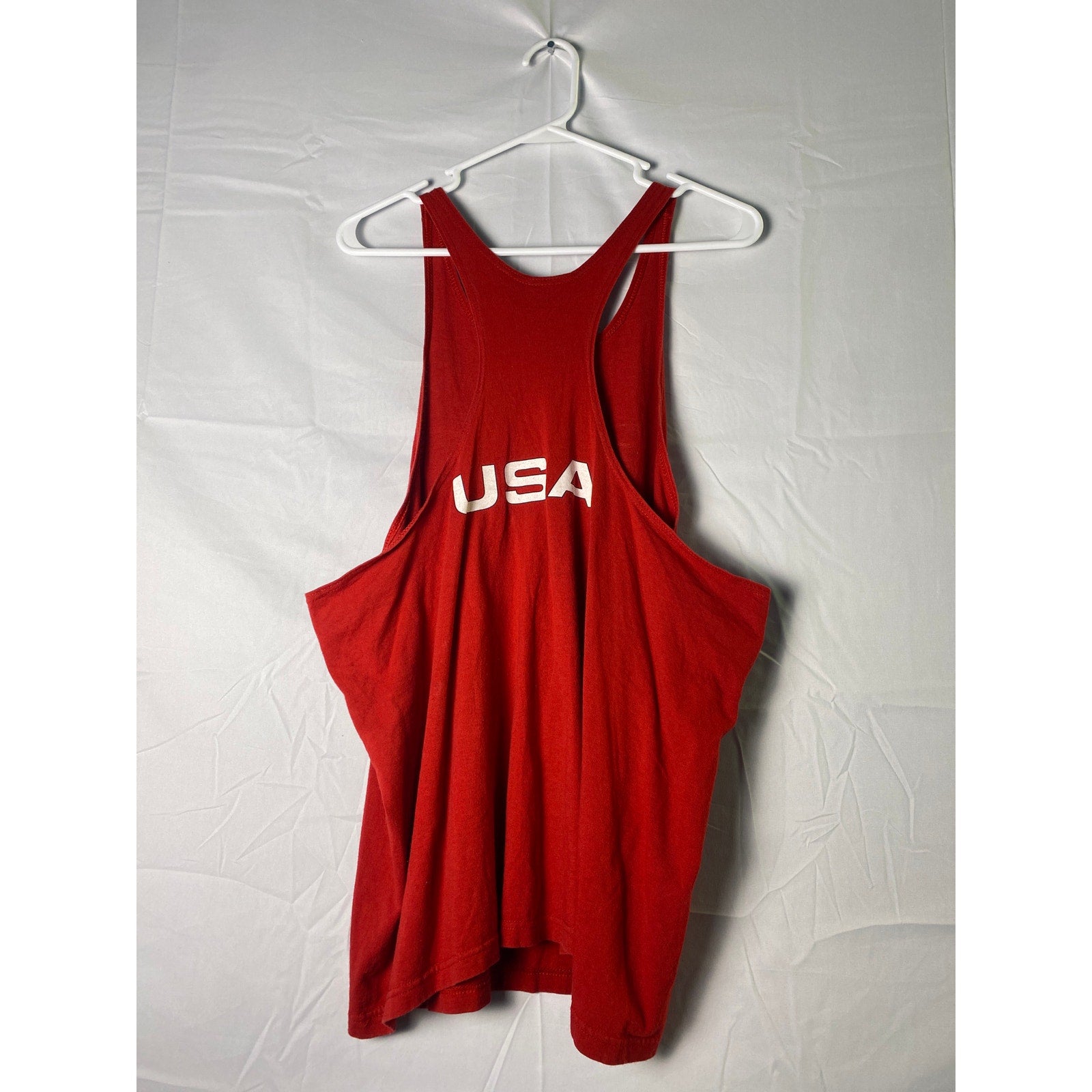 Nike Red Activewear USA Tank Top Men's Size Large