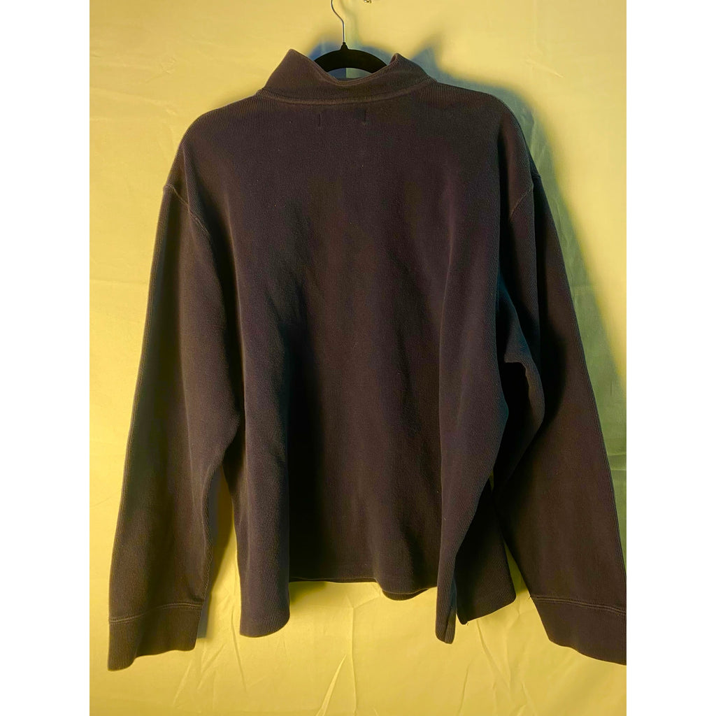 Vintage Polo by Ralph Lauren Dark Blue Polo Sweater Quarter Zip Pullover Size XL